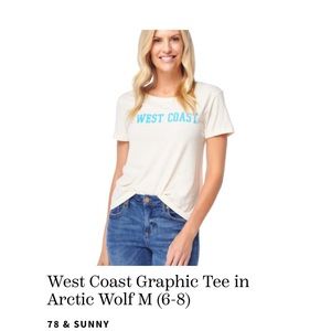 West coast Oatmeal tee free with any purchase over 20$ in my closet! Never worn.